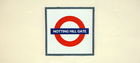 Notting Hill Gate Tube sign